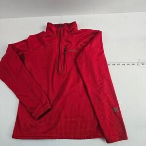 Patagonía R1® Men’s Small Red Waffle Grid Fleece ¼ Zip Pullover 6677